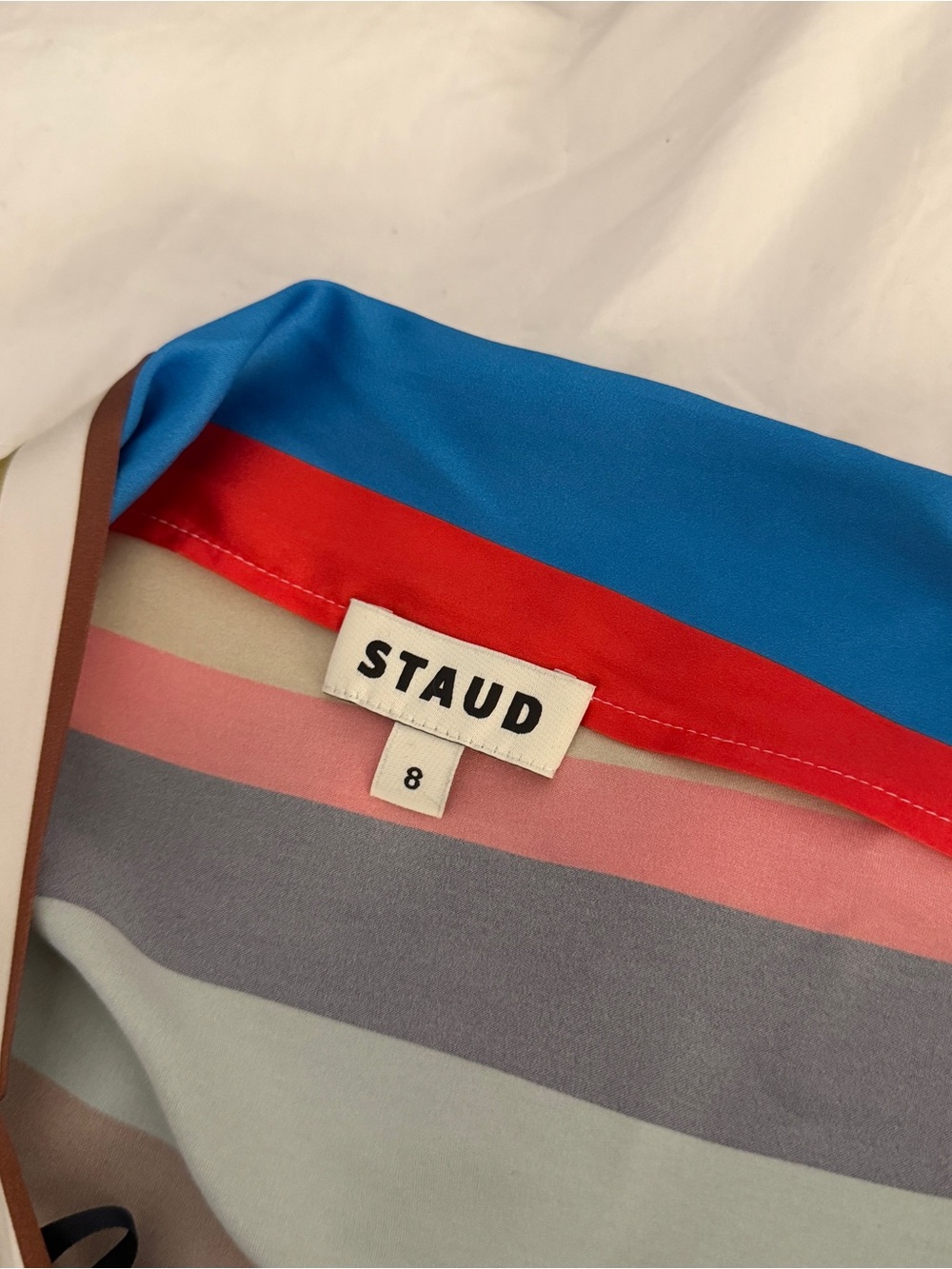 NWOT STAUD Asymmetrical Silk Top - Picture 6 of 6